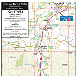 Extract of activities map for accommodation providers